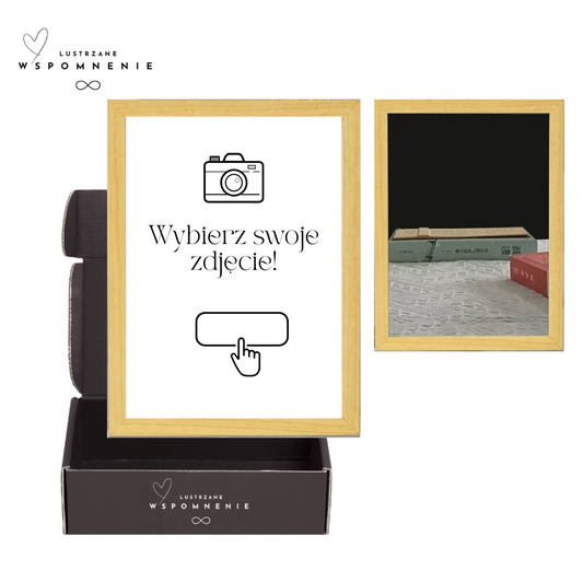 Lustrzane Wspomnienie™ - Customowana ramka z lustrem LED